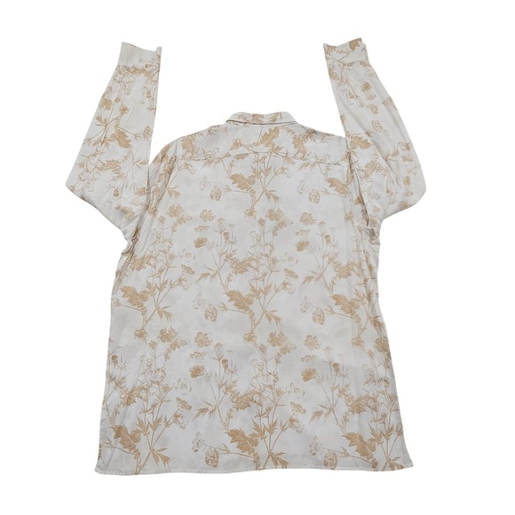 NWT Perry Ellis Floral Print‎ Button Down Shirt 2XLT EcoVero Viscose Long Sleeve - Picture 7 of 15